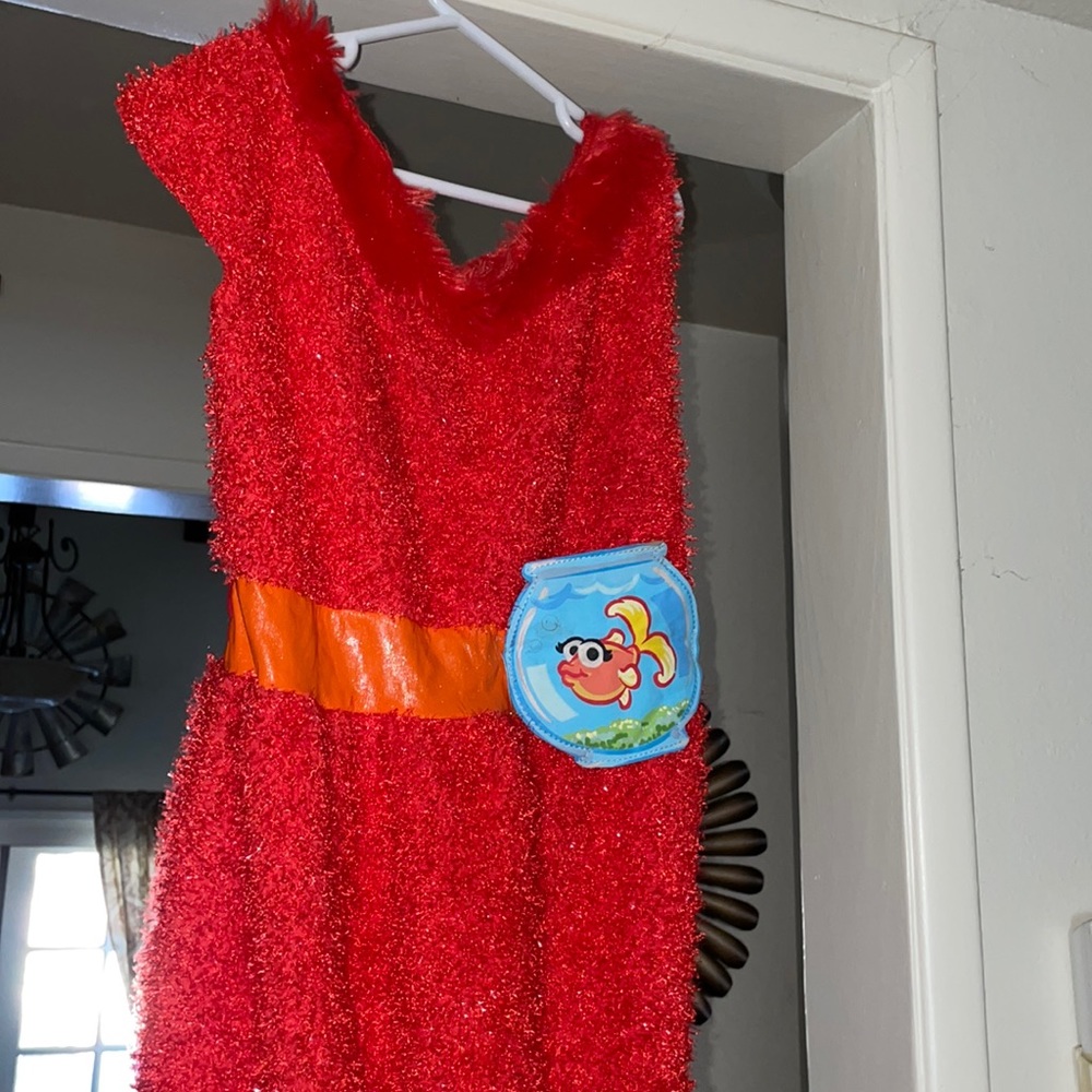 Elmo womens kids girls Sesame Street Red Halloween Costume Party outfit sz small
